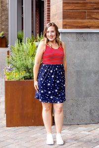 06.17 Arrival Stars and Stipes Tank Dress COMING SOON-dress-Tara Lynn's Boutique