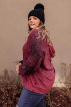 Ave Shops Tops A Cozy Hooded Top in Blackberry