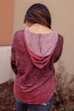 Ave Shops Tops A Cozy Hooded Top in Blackberry