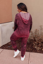 Ave Shops Tops A Cozy Hooded Top in Blackberry