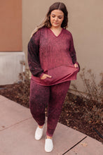 Ave Shops Tops A Cozy Hooded Top in Blackberry