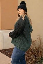 Ave Shops Tops A Cozy Hooded Top in Hunter Green