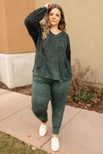 Ave Shops Tops A Cozy Hooded Top in Hunter Green