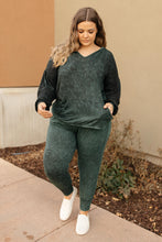 Ave Shops Tops A Cozy Hooded Top in Hunter Green