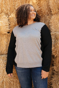 Ave Shops Tops A Different Kind Of Colorblock in Black