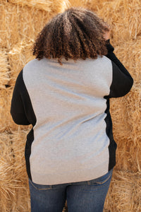 Ave Shops Tops A Different Kind Of Colorblock in Black