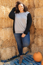 Ave Shops Tops A Different Kind Of Colorblock in Black