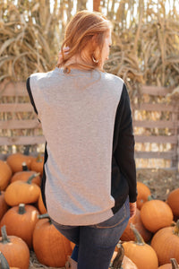 Ave Shops Tops A Different Kind Of Colorblock in Black