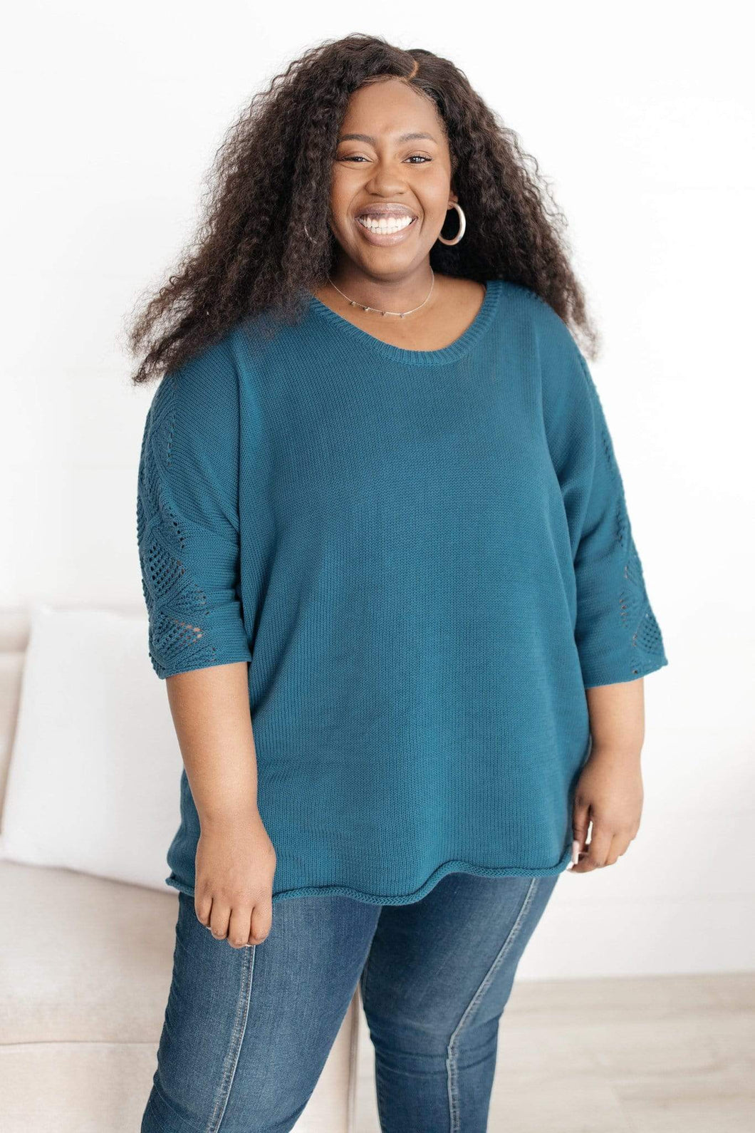 Ave Shops Tops A Sleeve Of Design Sweater